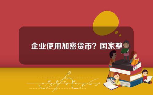 企业使用加密货币？国家整治加密货币