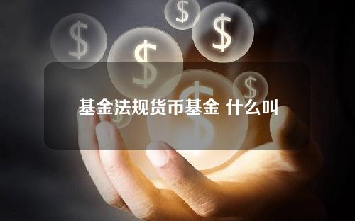 基金法规货币基金 什么叫货币基金和非货币基金