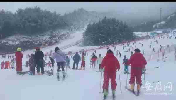 天柱山高山滑雪春节假期火爆