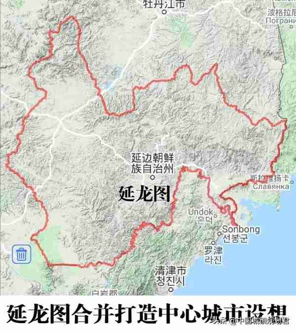 将吉林省延边州延吉市龙井市和图们市合并打造东北亚中心城市设想