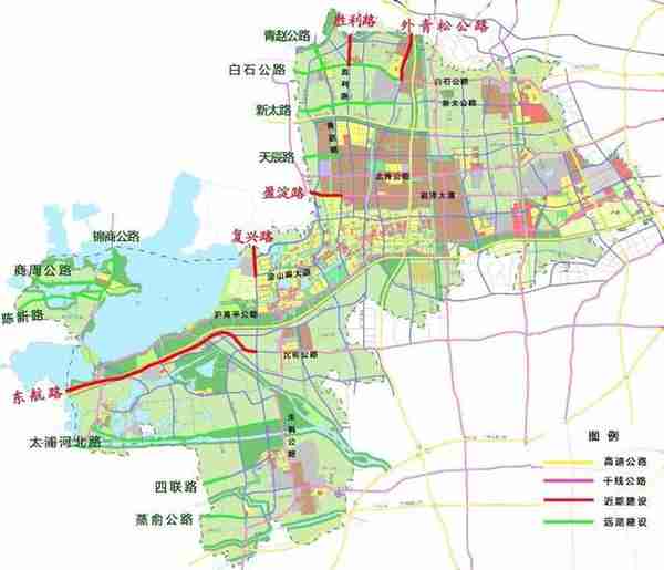 青浦区在上海市区正西，在五大新城中有着得天独厚、独一无二优势