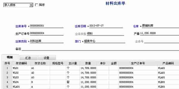 用友T6-生产管理业务流程